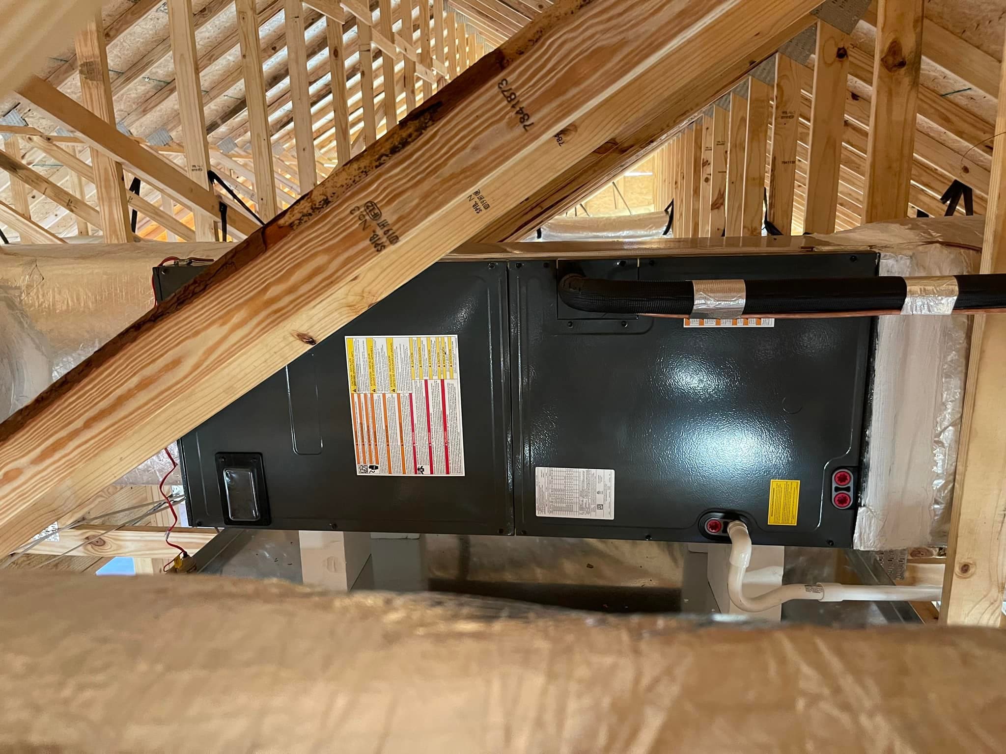 Davis and Davis Heating & Air technician at work